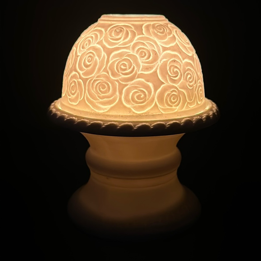 Fairy Lamp Lithophane Bisque Porcelain